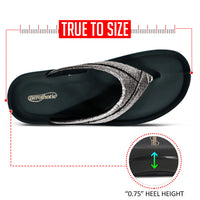 Aerothotic Women's Comfortable Slides, Sela, Grey (L1302)