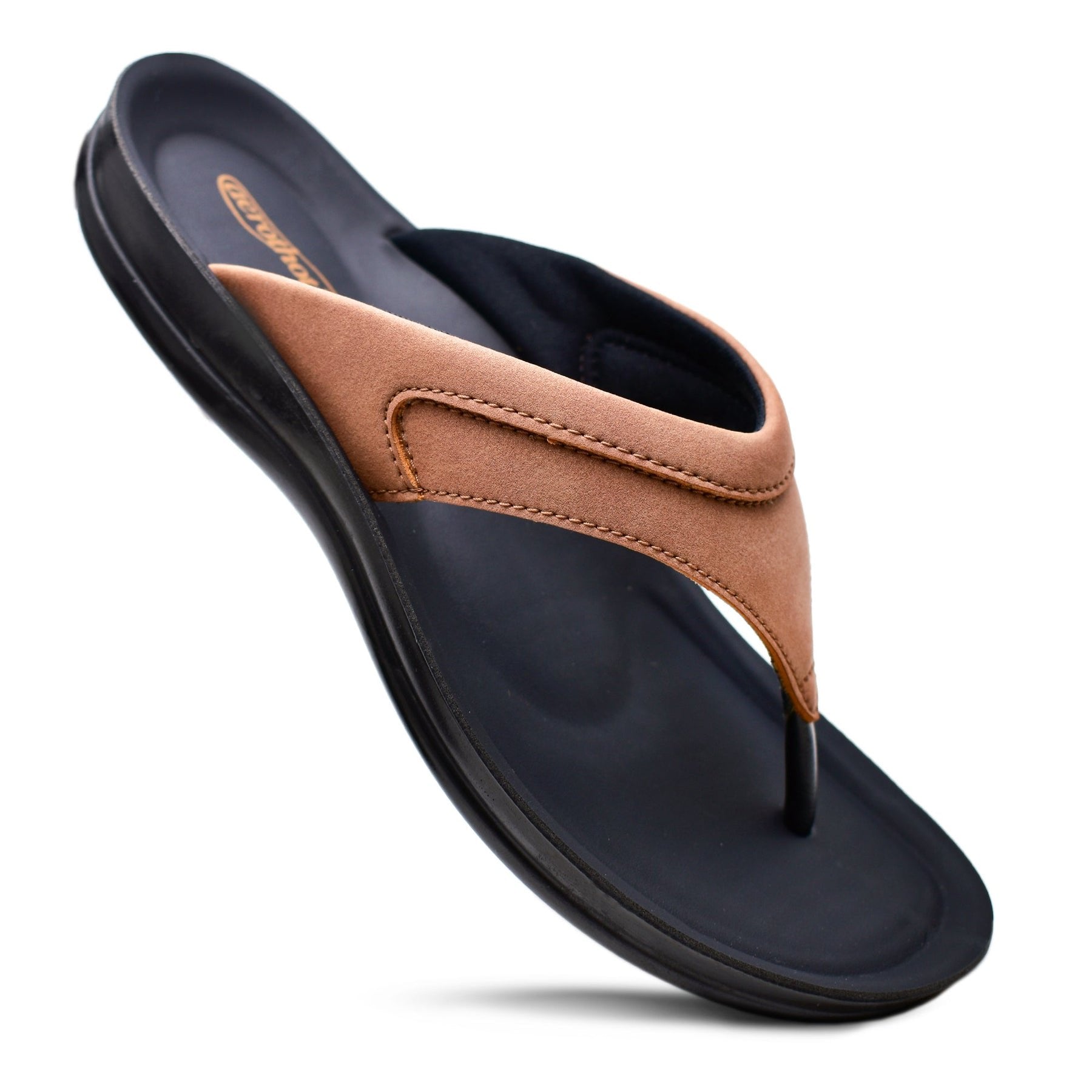 Aerothotic Women's Comfortable Slides, Terrene, Brown (L1324)