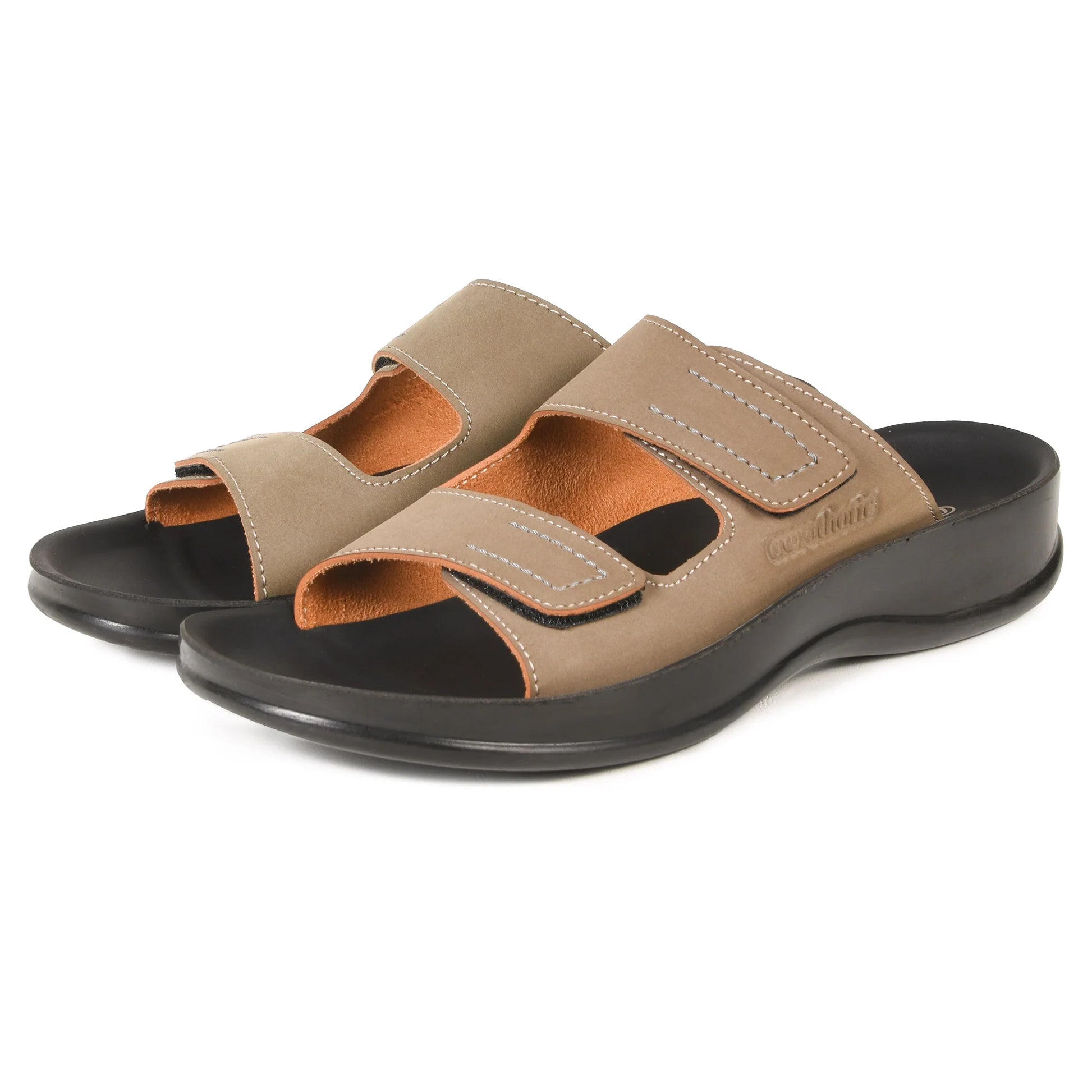 Aerothotic Women's All-Day Wear Sandal, Comfortable, Urania, Khaki 