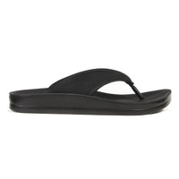 Aerothotic Women's Comfortable Thong Sandal, Enhalus, Black (L0619)