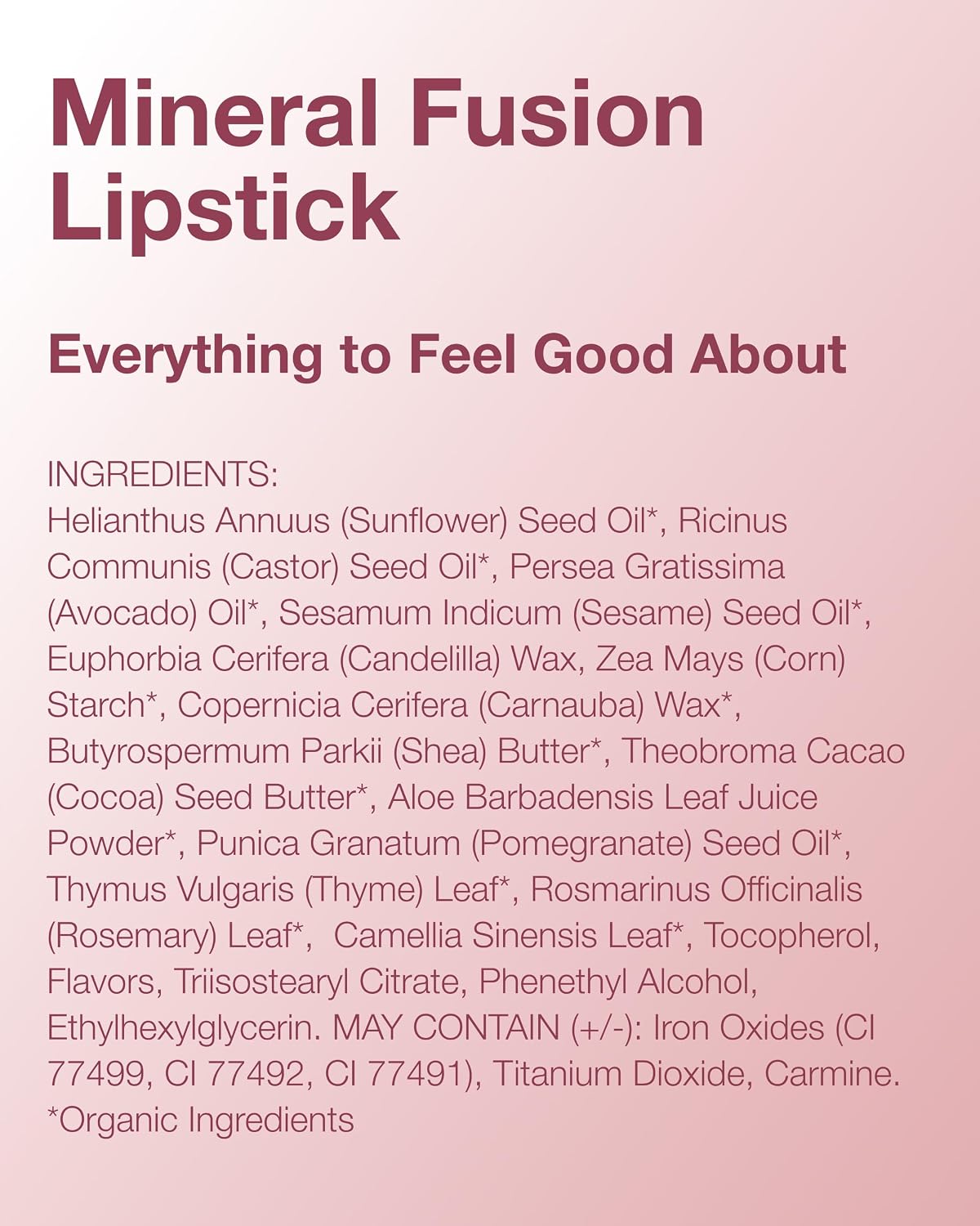 Mineral Fusion Lipstick, 0.137 Ounce
