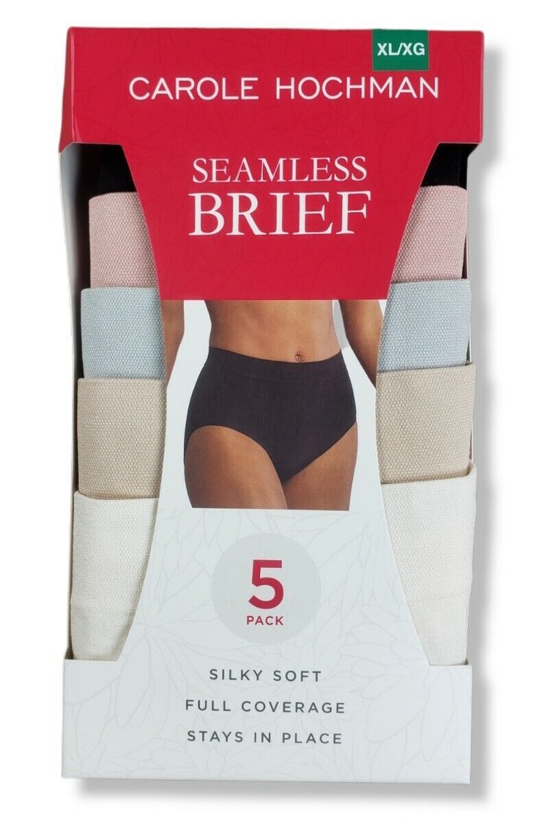 Carole Hochman Ladies' Seamless Brief - Assorted Colors (5-Pack)
