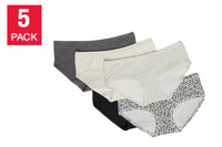 Carole Hochman Cotton Hipster Underwear, Assorted Colors (5-Pack)