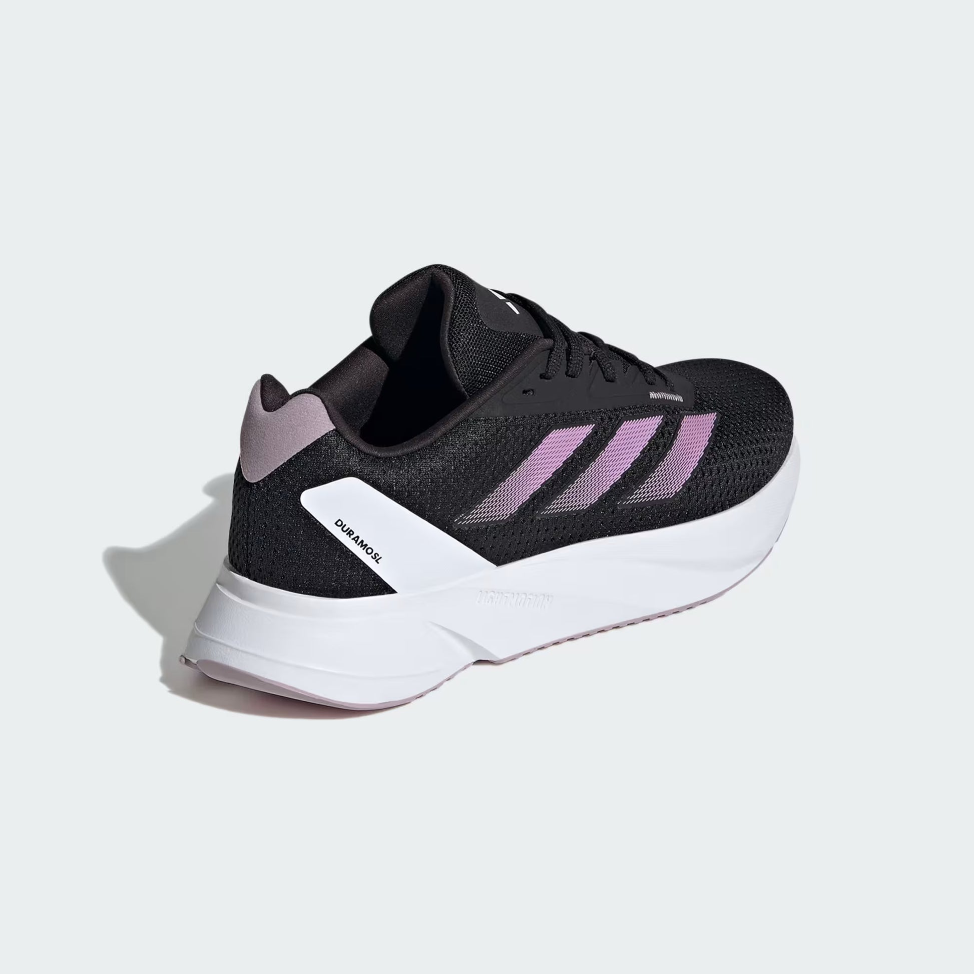 Adidas Ladies' Duramo SL Running Shoes - Core Black / Bliss Lilac / Preloved Fig

