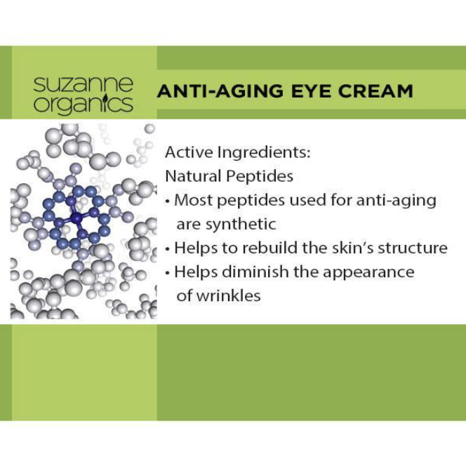 SUZANNE Somers Anti‐Aging Eye Cream Wrinkles Dark Circles 0.5oz