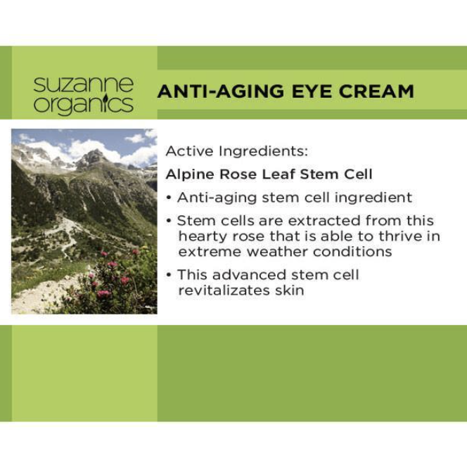 SUZANNE Somers Anti‐Aging Eye Cream Wrinkles Dark Circles 0.5oz