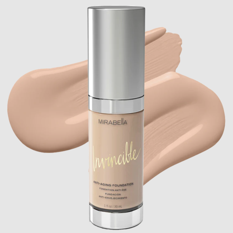 Mirabella Invincible Anti-Aging HD Foundation - II (Fair)