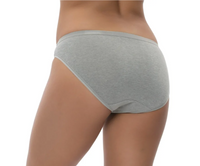 Felina Women's Organic Cotton Stretch Bikini, Assorted Colors (6-Pack)