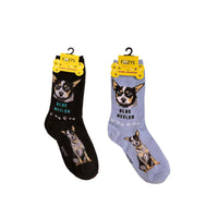 Foozys Unisex Crew Socks Canine Large & Medium Dog Breed Novelty Sock