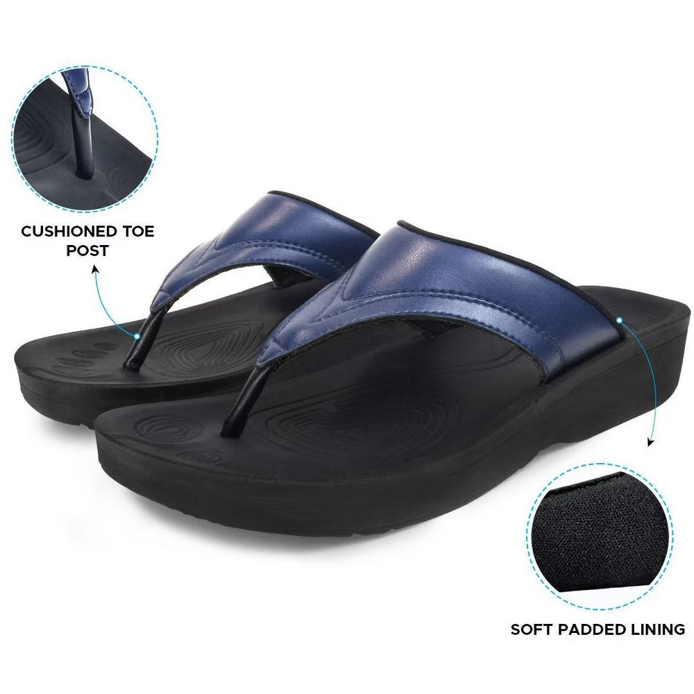 Aerothotic - Ostrya Thong Sandals For Women - Navy (L0336)