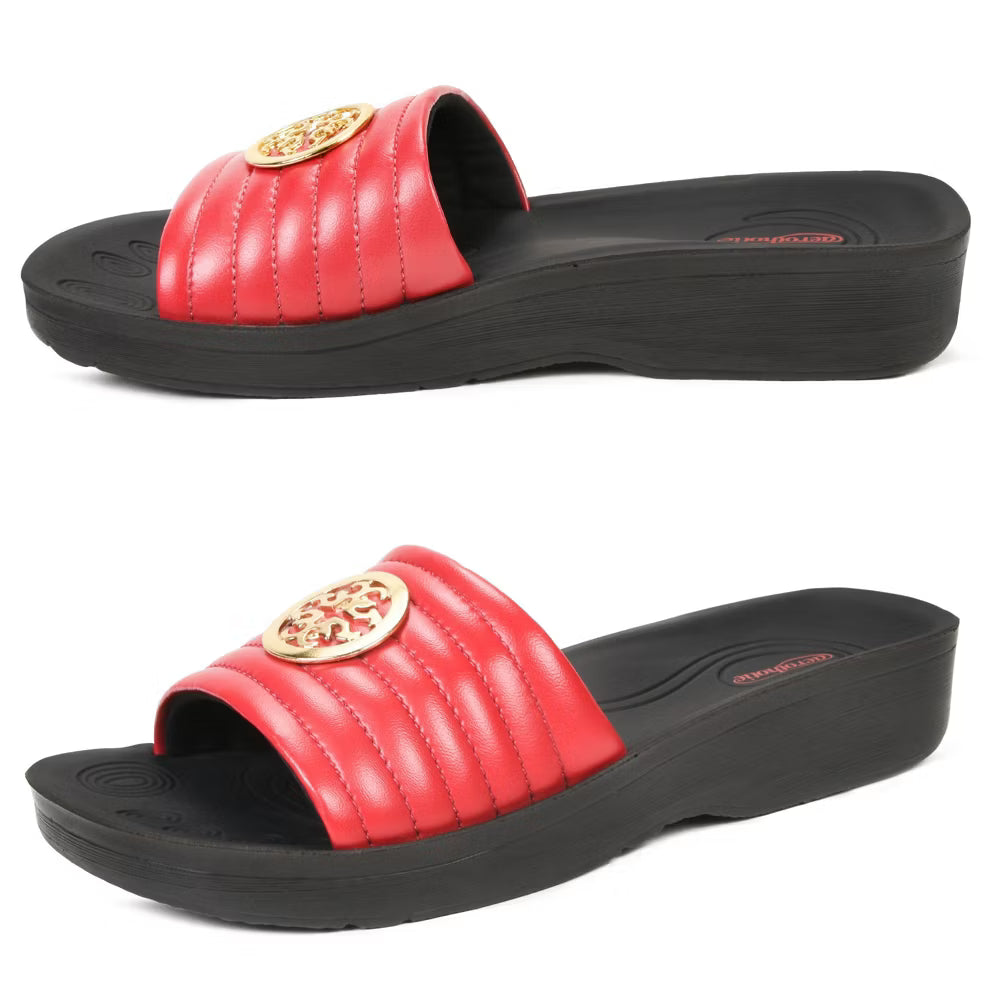 Aerothotic - Orthopedic Casual Slides For Women, OTIS - Red (L0353)