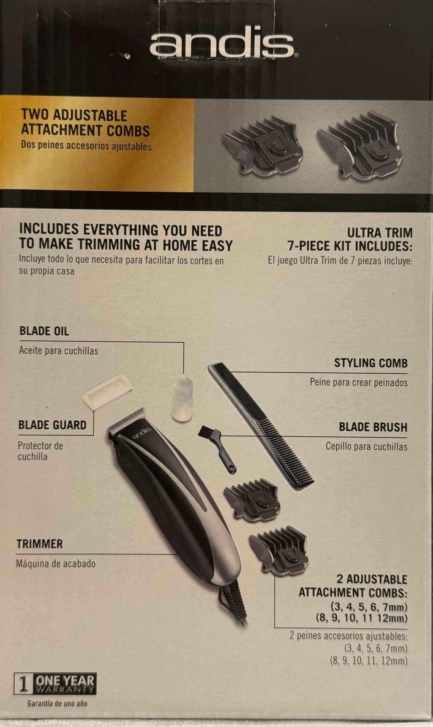 Andis Ultra Trim Trimming Kit (7-Piece)