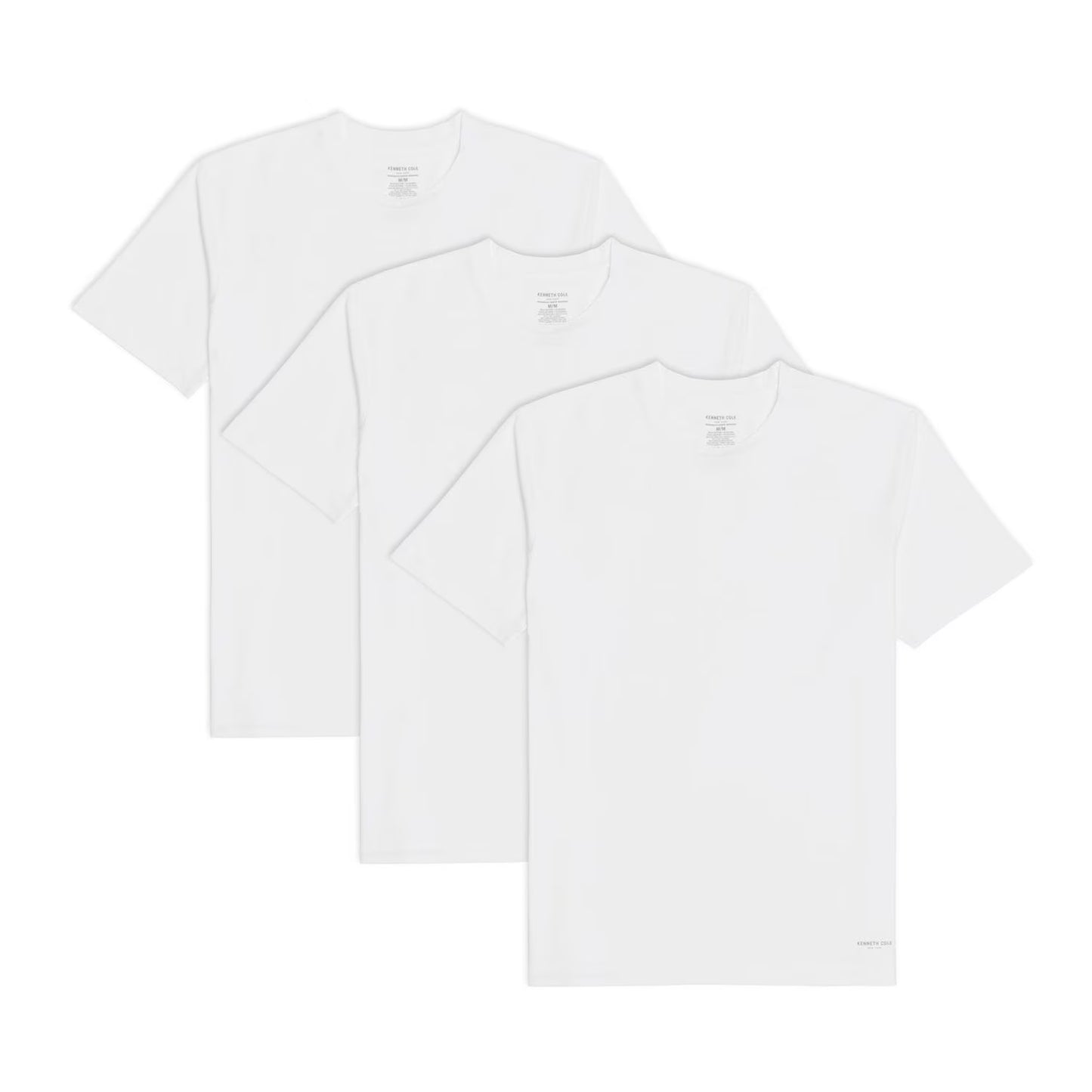 Kenneth Cole Men's Undershirt, White (3-Pack)