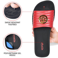 Aerothotic - Orthopedic Casual Slides For Women, OTIS - Red (L0353)