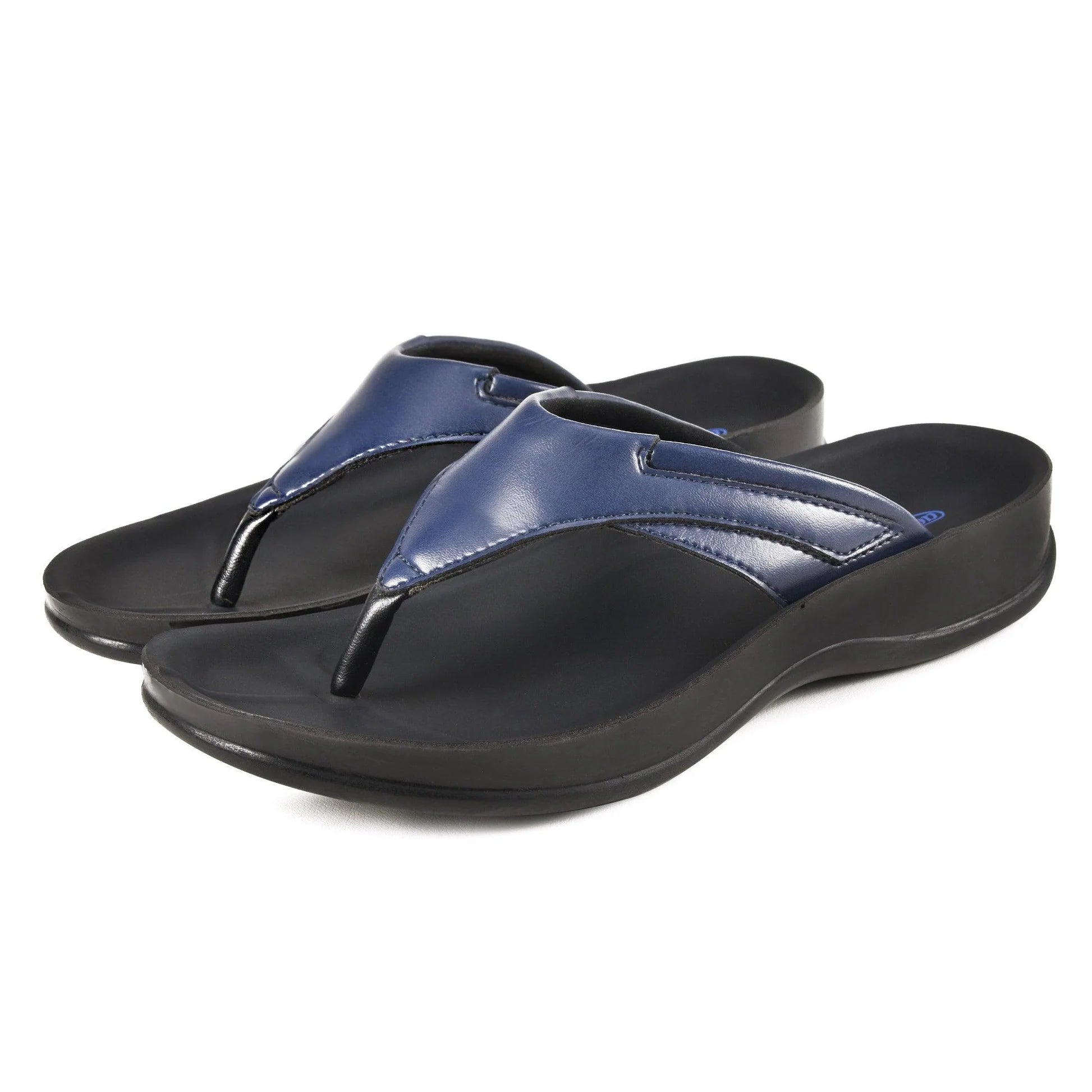 Aerothotic Women's All-Day Wear Sandal, Comfortable, Algiz, Navy (L1501)