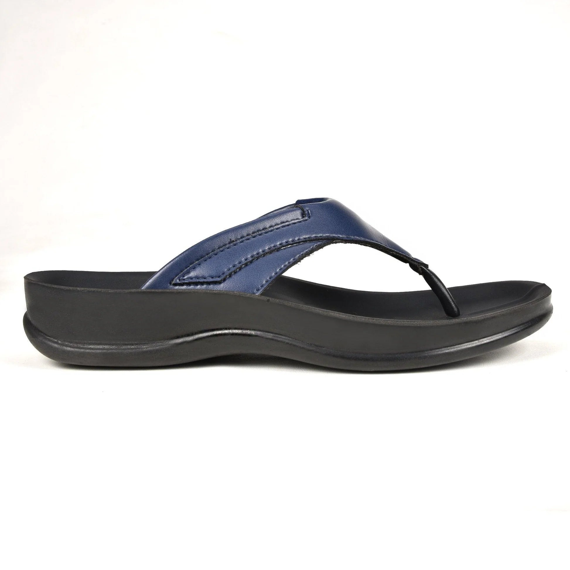 Aerothotic Women's All-Day Wear Sandal, Comfortable, Algiz, Navy (L1501)