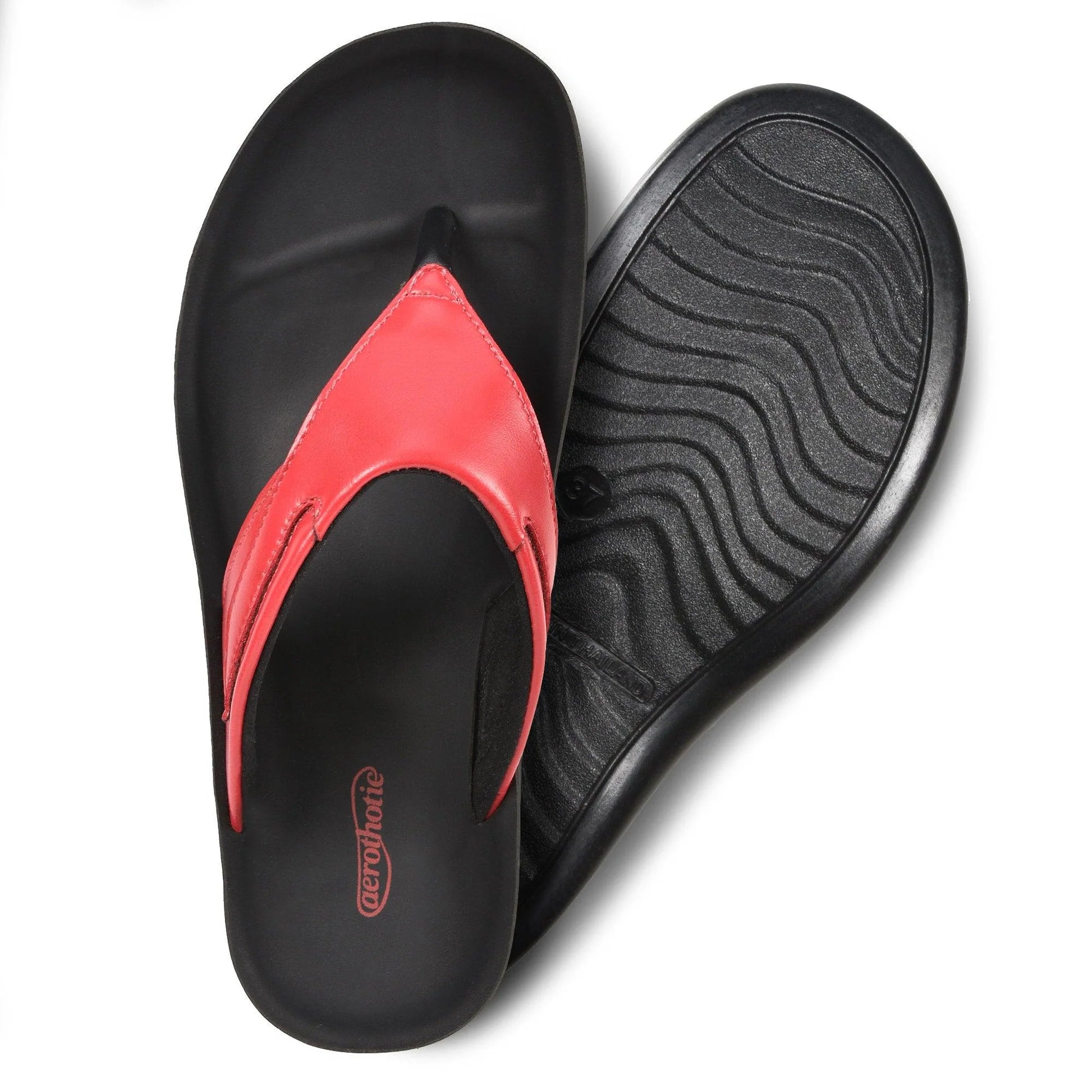 Aerothotic Women's All-Day Wear Sandal, Comfortable, Algiz, Red (L1501)