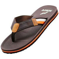 NORTY Men's Flip Flop Sandal Brown/Orange (11042)