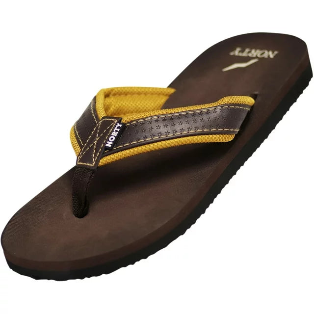 NORTY Mens Flip Flops Adult Male Beach Thong Sandals