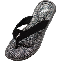 NORTY ladies Memory Foam Flip Flops  (12111) Black