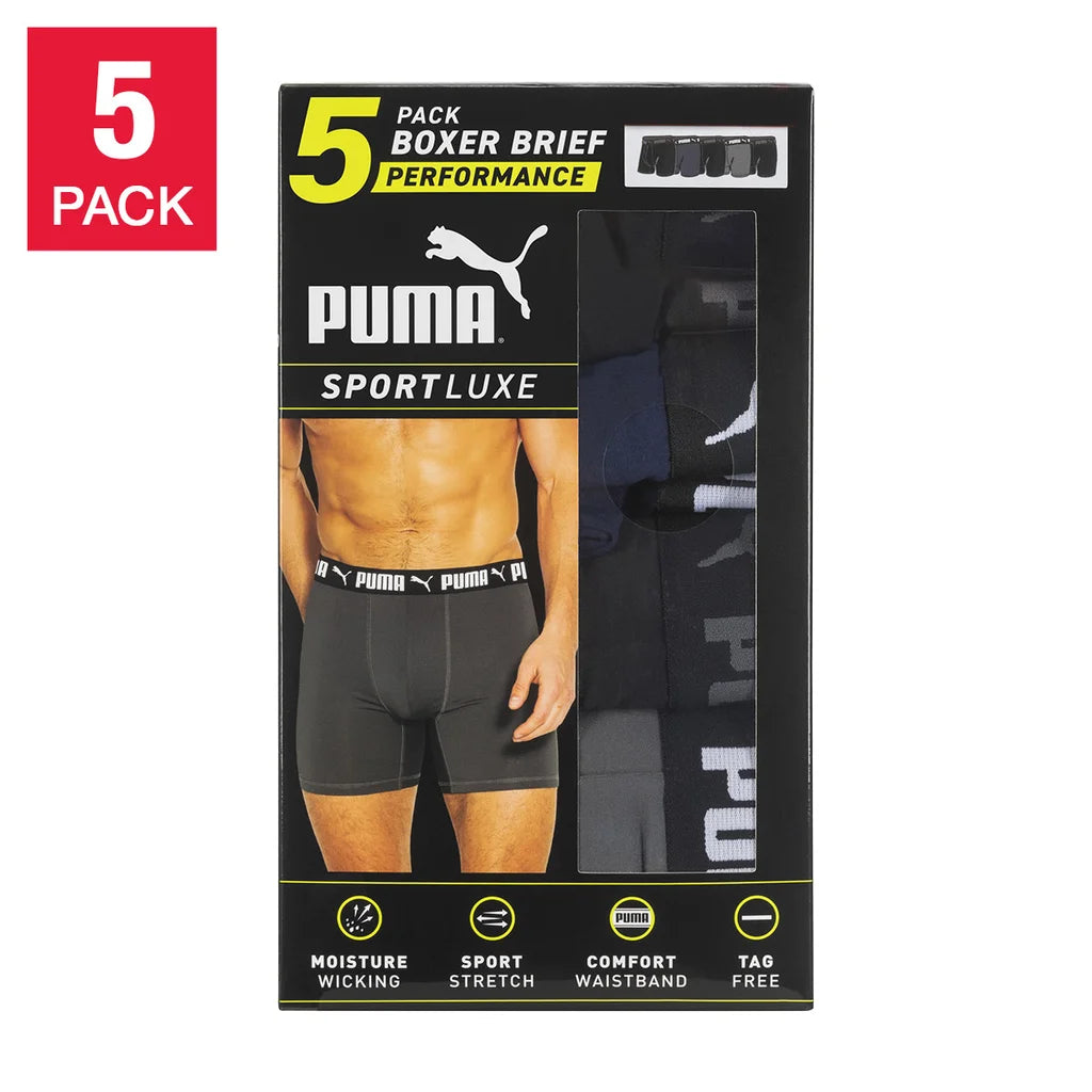 PUMA Men's Boxer Brief (5 pack)