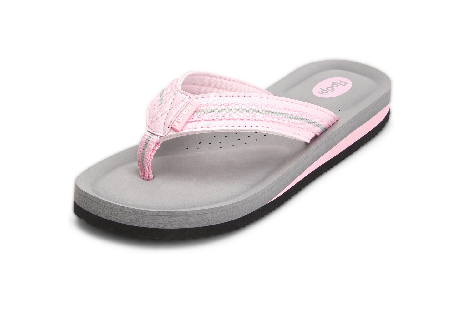 Floopi Women'S Zoey Thong Flip Flop, Pink/Grey (520)