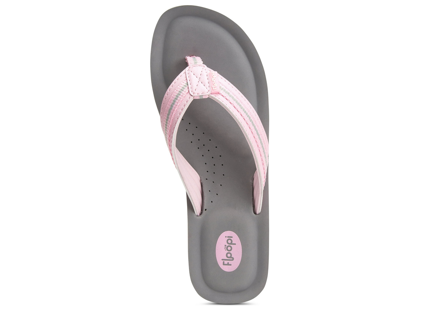 Floopi Women'S Zoey Thong Flip Flop, Pink/Grey (520)