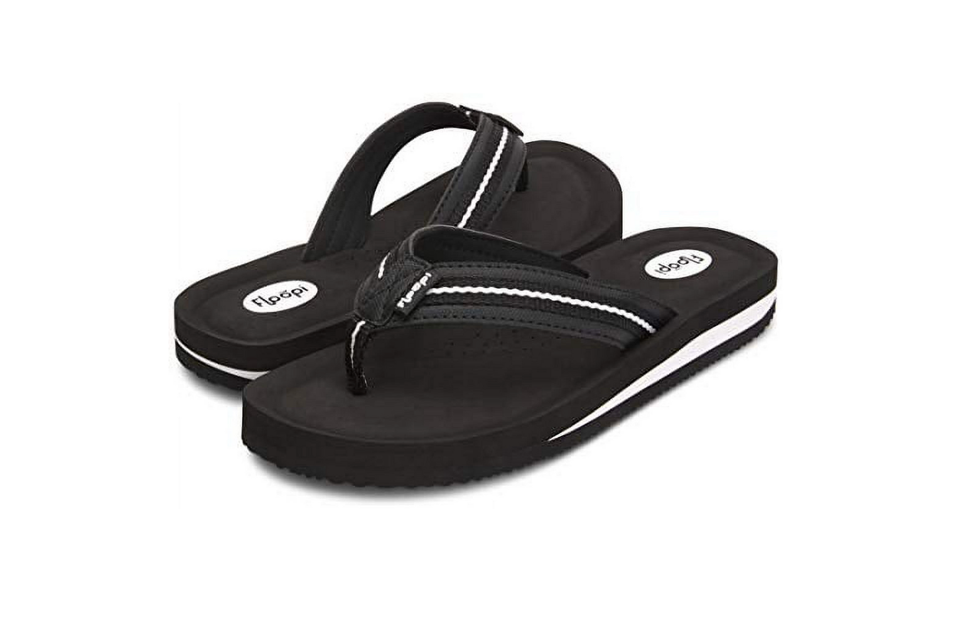 Floopi Women'S Zoey Thong Flip Flop (Black 520)