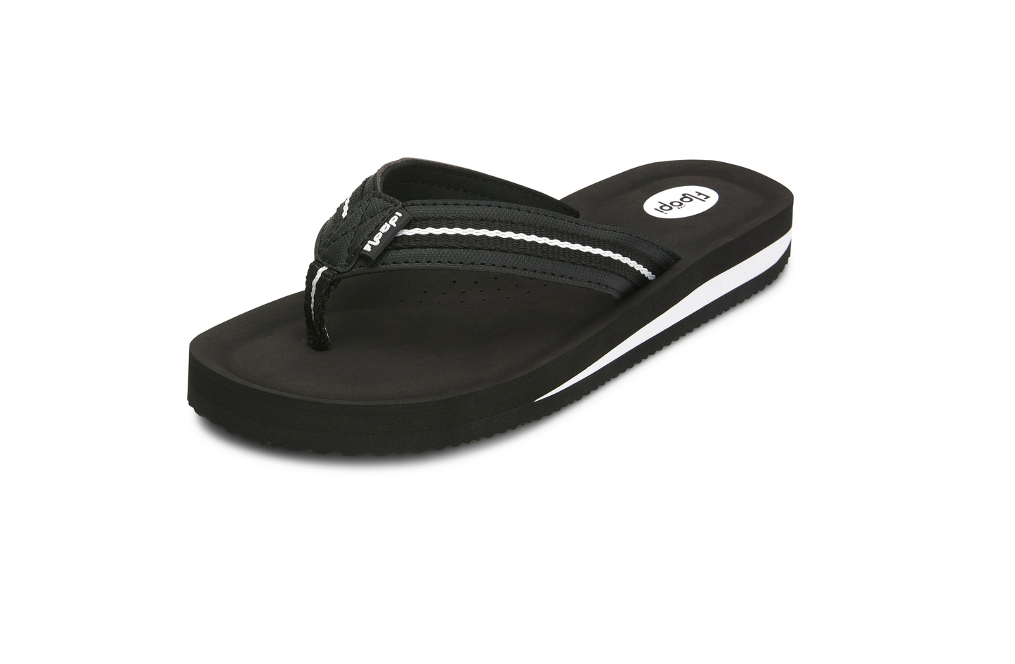 Floopi Women'S Zoey Thong Flip Flop (Black 520)