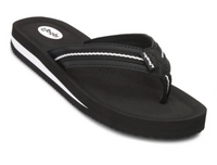 Floopi Women'S Zoey Thong Flip Flop (Black 520)