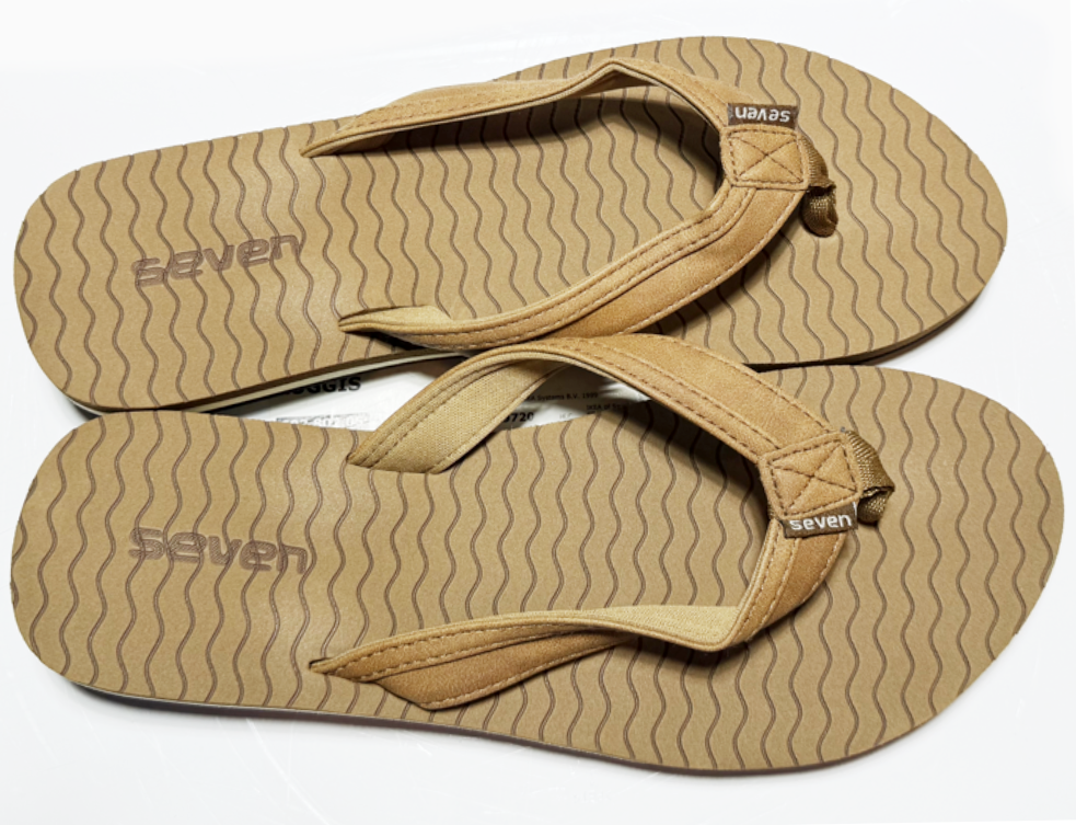 Surf 7 USA Women’s Flip Flops - Tan (FF401W)