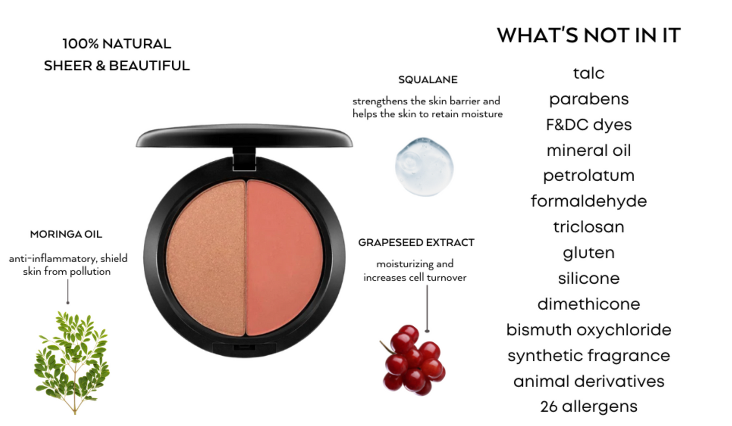 EMANI VEGAN COSMETICS Bronzer & Blushes Natural Satin Finish
