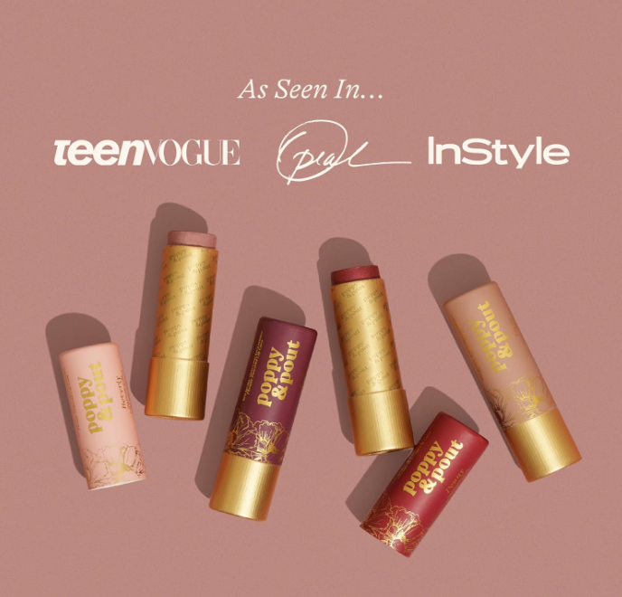 Poppy & Pout All Natural Lip Tint - (Charlie)