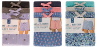 JANE & BLEECKER Ladies  Sleep Short, GEO Blue (3 Pack)