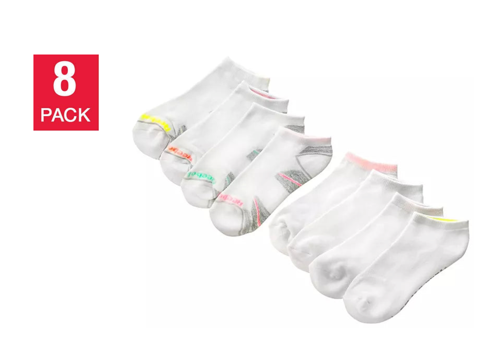 Reebok Ladies Cushion Low Cut Socks (8 Pack)