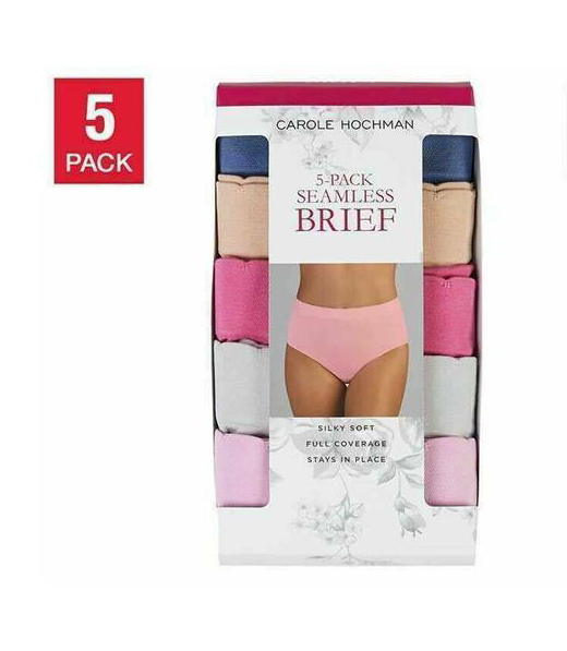 Carole Hochman Ladies' Seamless Brief - Assorted Colors (5-Pack)