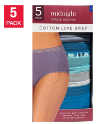 Carole Hochman Ladies' Midnight Cotton Stretch Brief (5-Pack)