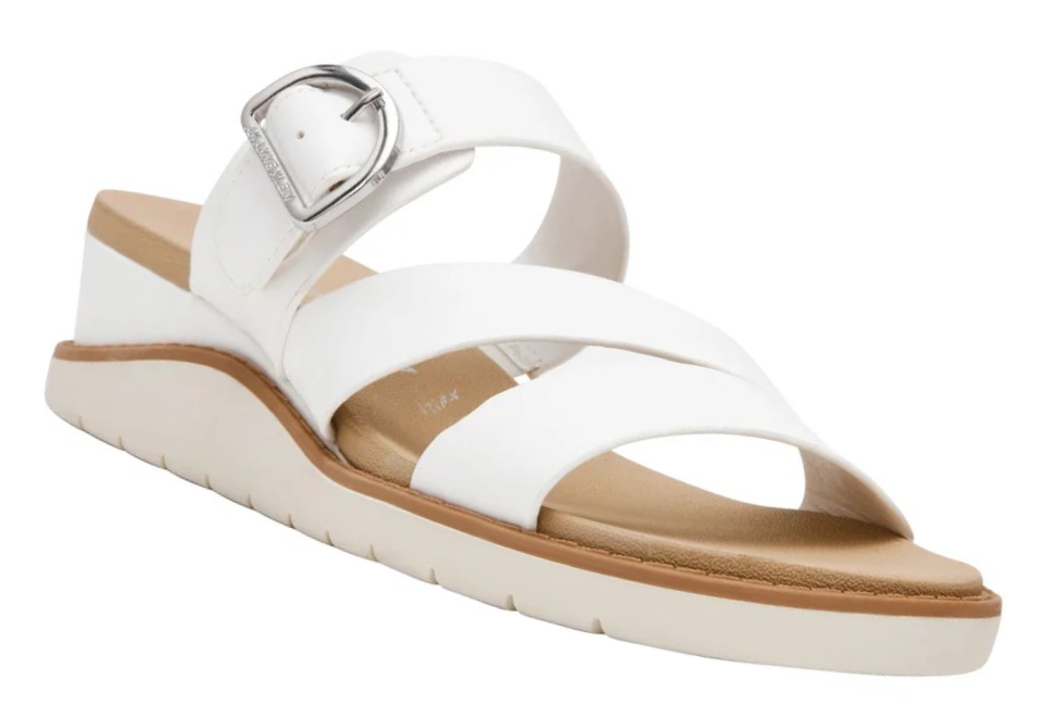 Anne Klein Women's Sandal, White