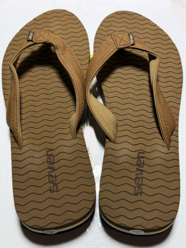 Surf 7 USA Women’s Flip Flops - Tan (FF401W)