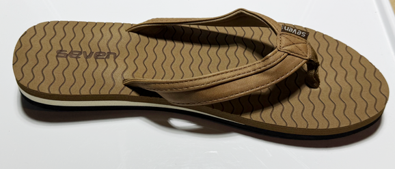 Surf 7 USA Women’s Flip Flops - Tan (FF401W)