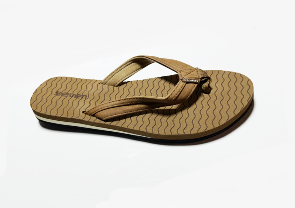 Surf 7 USA Women’s Flip Flops - Tan (FF401W)