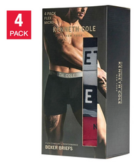 Kenneth Cole Men's - Boxer Brief, Assorted Colors (4-Pack)