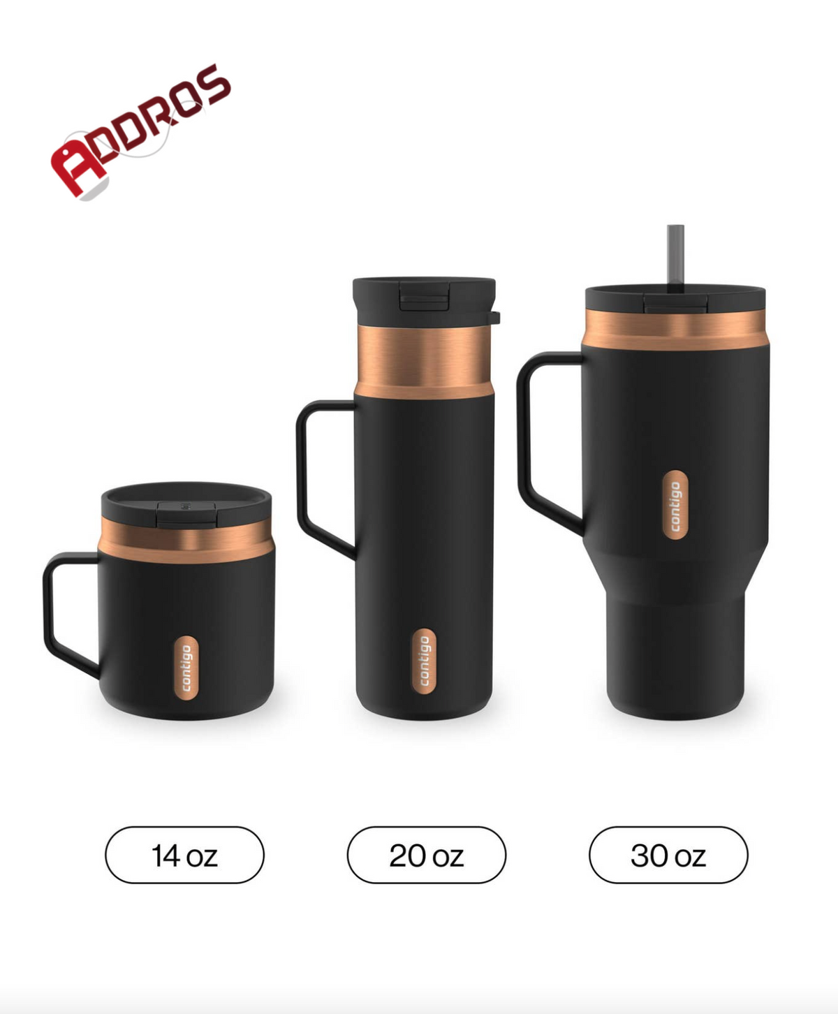 Contigo - SnapSeal Insulated Stainless Steel Tumbler 30 oz