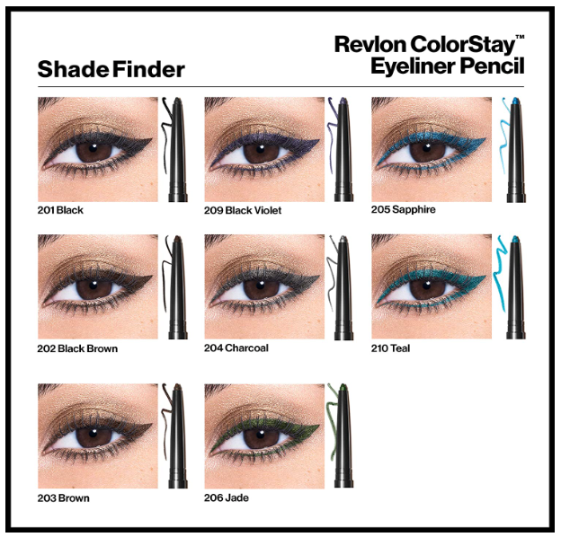 Revlon ColorStay Eyeliner Pencil, (201) Black