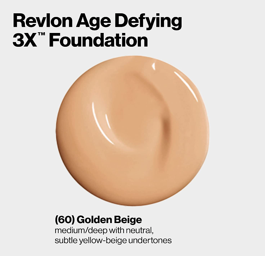 Revlon Age Defying 3X Foundation - 060 Golden Beige