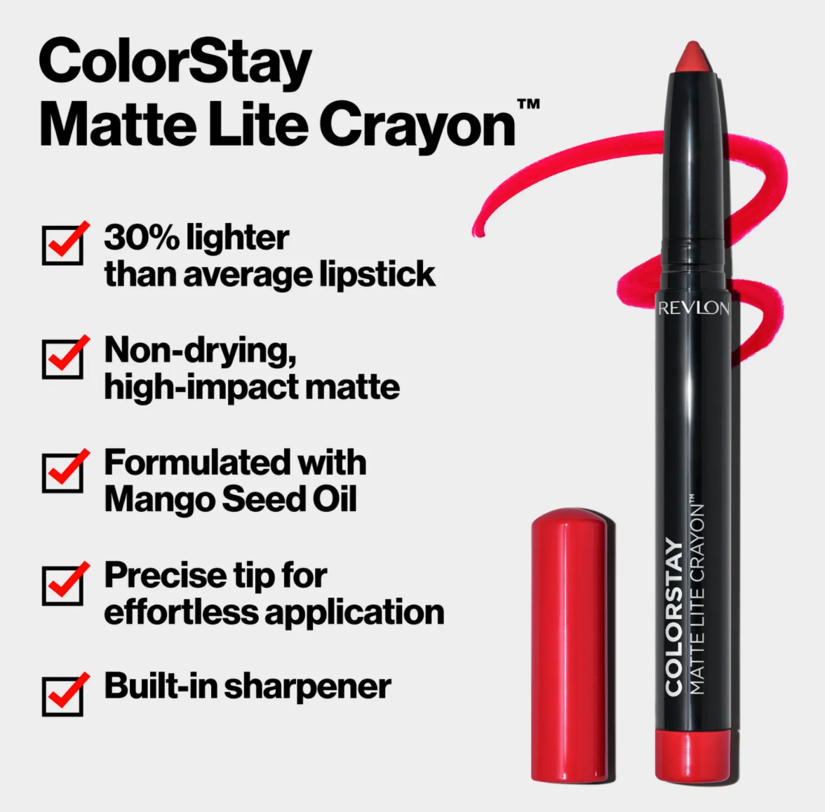 Revlon ColorStay Matte Lite Crayon - 009 Ruffled Feathers