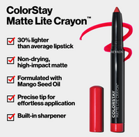 Revlon ColorStay Matte Lite Crayon - 009 Ruffled Feathers