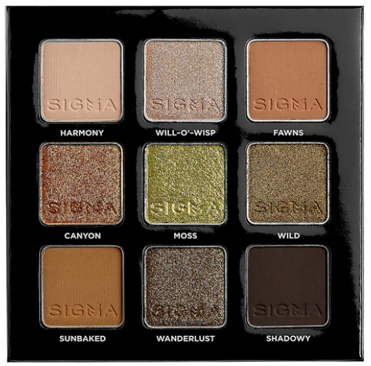 Sigma Beauty Earthy Eyeshadow Palette