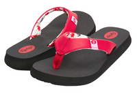 Floopi Women's Bella Yoga Mat Thong Sandal (Red/Anchor 518)