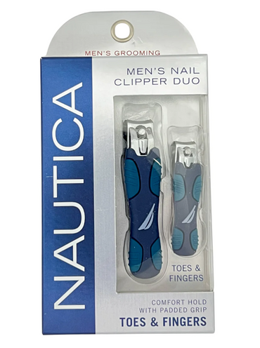 Nautica Men's Nail Clipper Duo Padded Grip